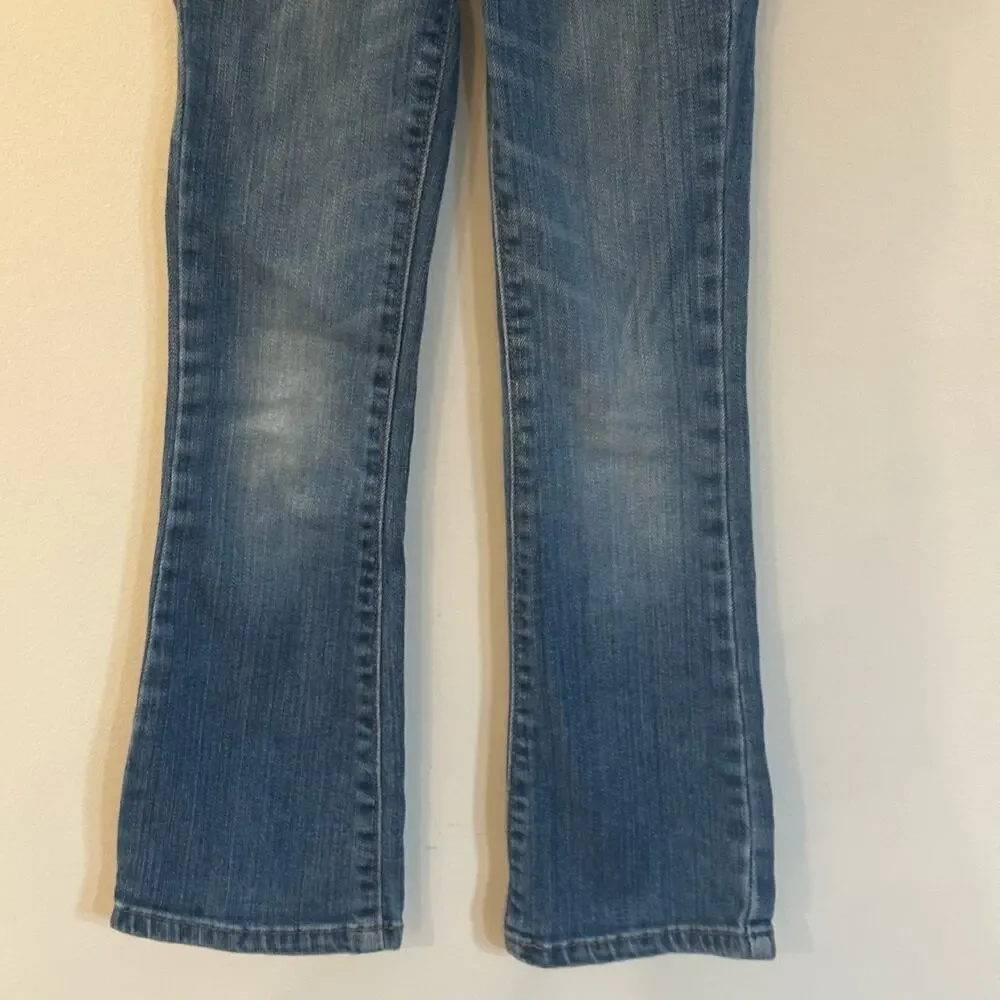 Girls Old Navy The Darling Boot-Cut Jeans sz 6 SLIM adjustable waist